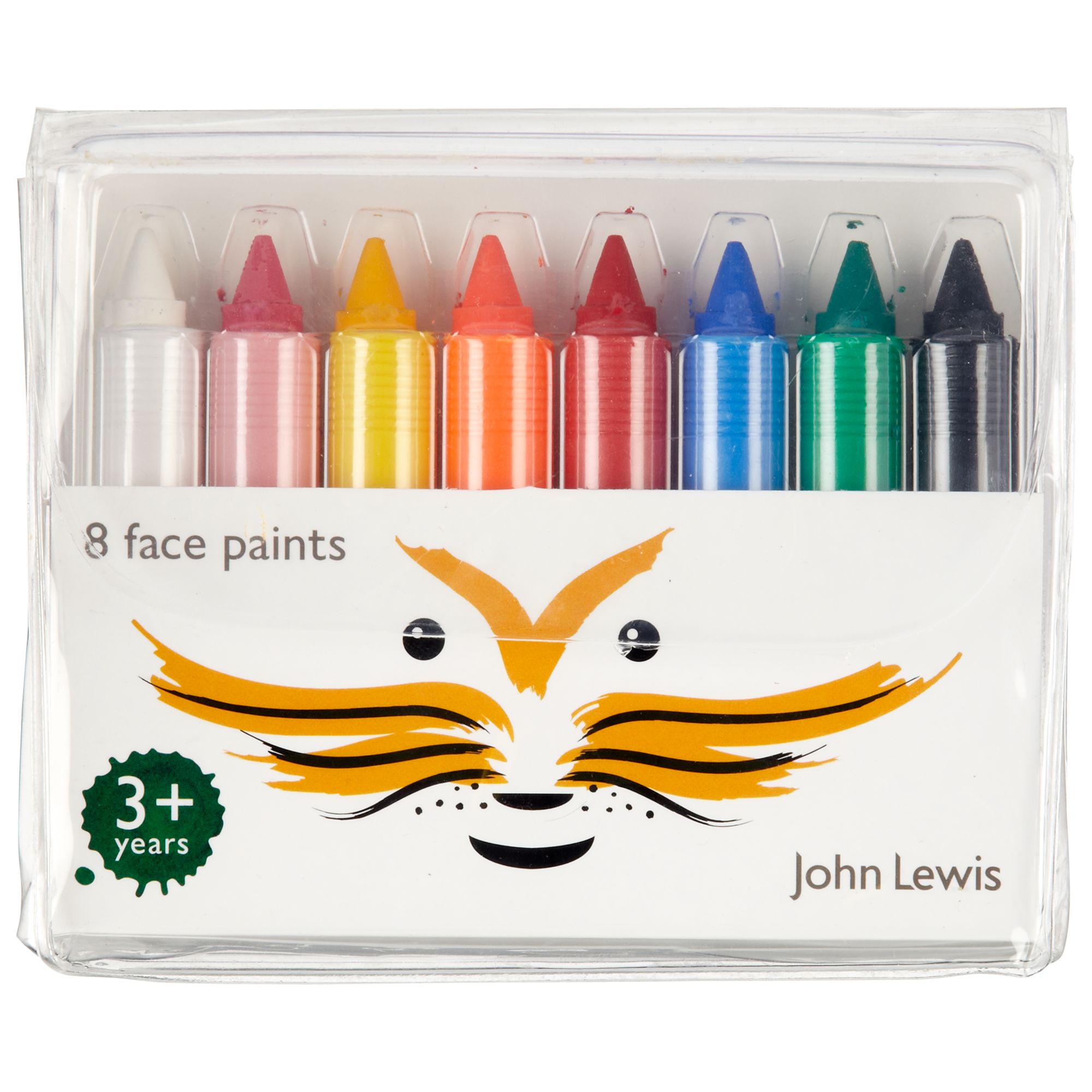 John Lewis Face Paint Sticks, Pack of 8