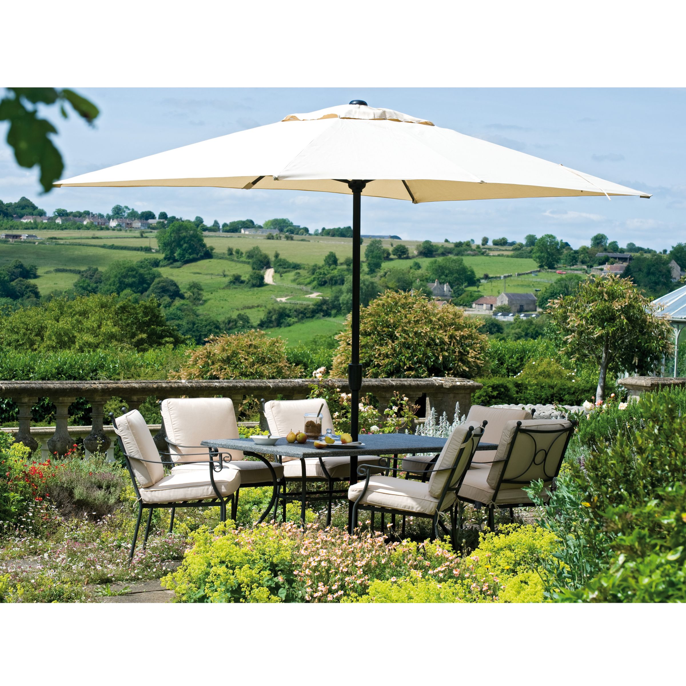 Neptune Monaco Outdoor Dining Set with 6 Armchairs at JohnLewis