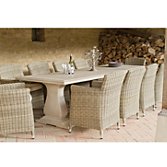 Neptune Portland Rectangular 10 Seater Outdoor Dining Table, Synthetic Wicker, width 280cm