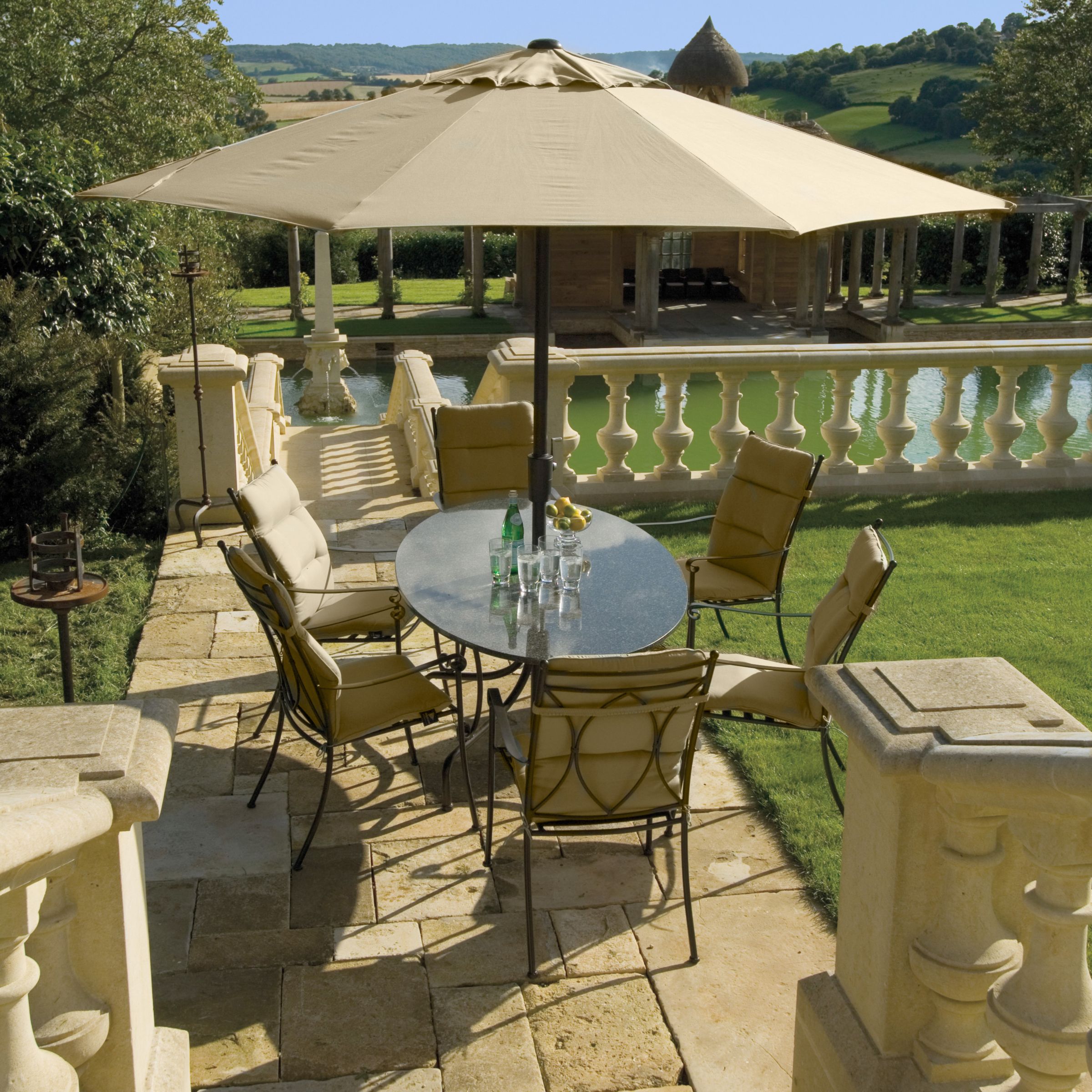 Neptune Provence Ellipse Outdoor Dining Set with 6 Armchairs at JohnLewis
