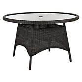 Kettler Round 4 Seater Outdoor Dining Table, Anthracite, width 125cm