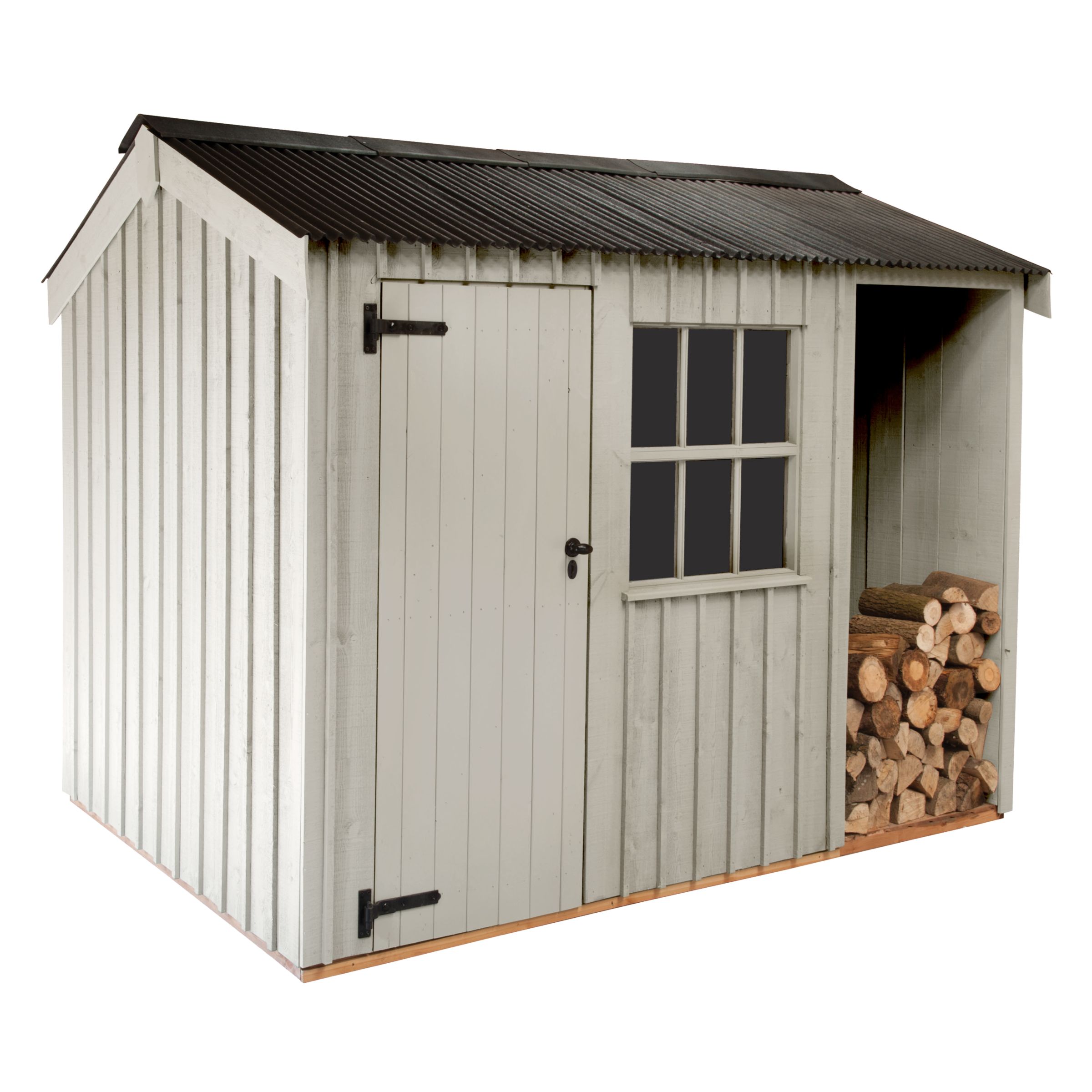 National Trust by Crane Blickling FSC Garden Shed, Earls Grey, 2.4x3m at John Lewis