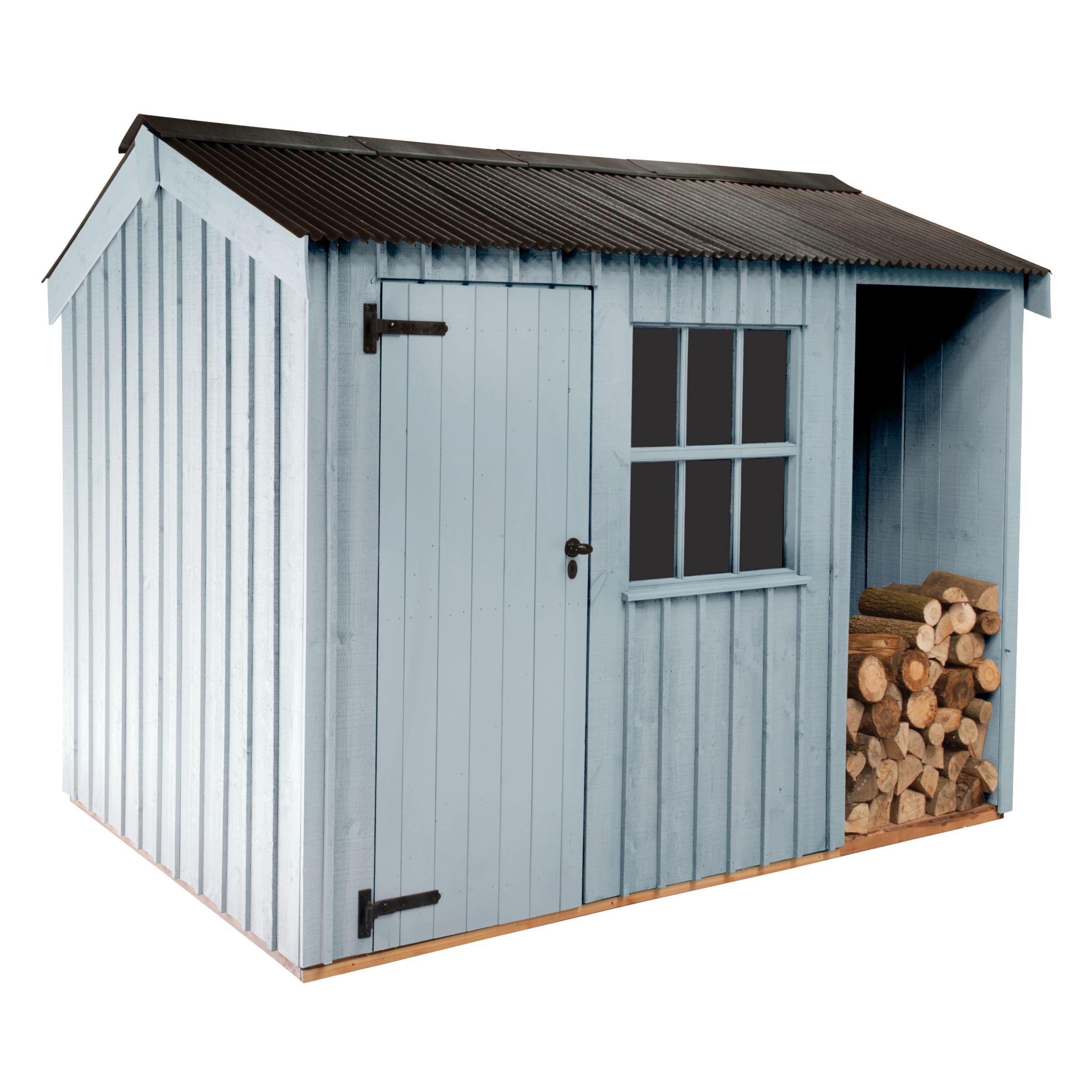 National Trust by Crane Blickling FSC Garden Shed, Painters Grey, 2.4x3m at John Lewis