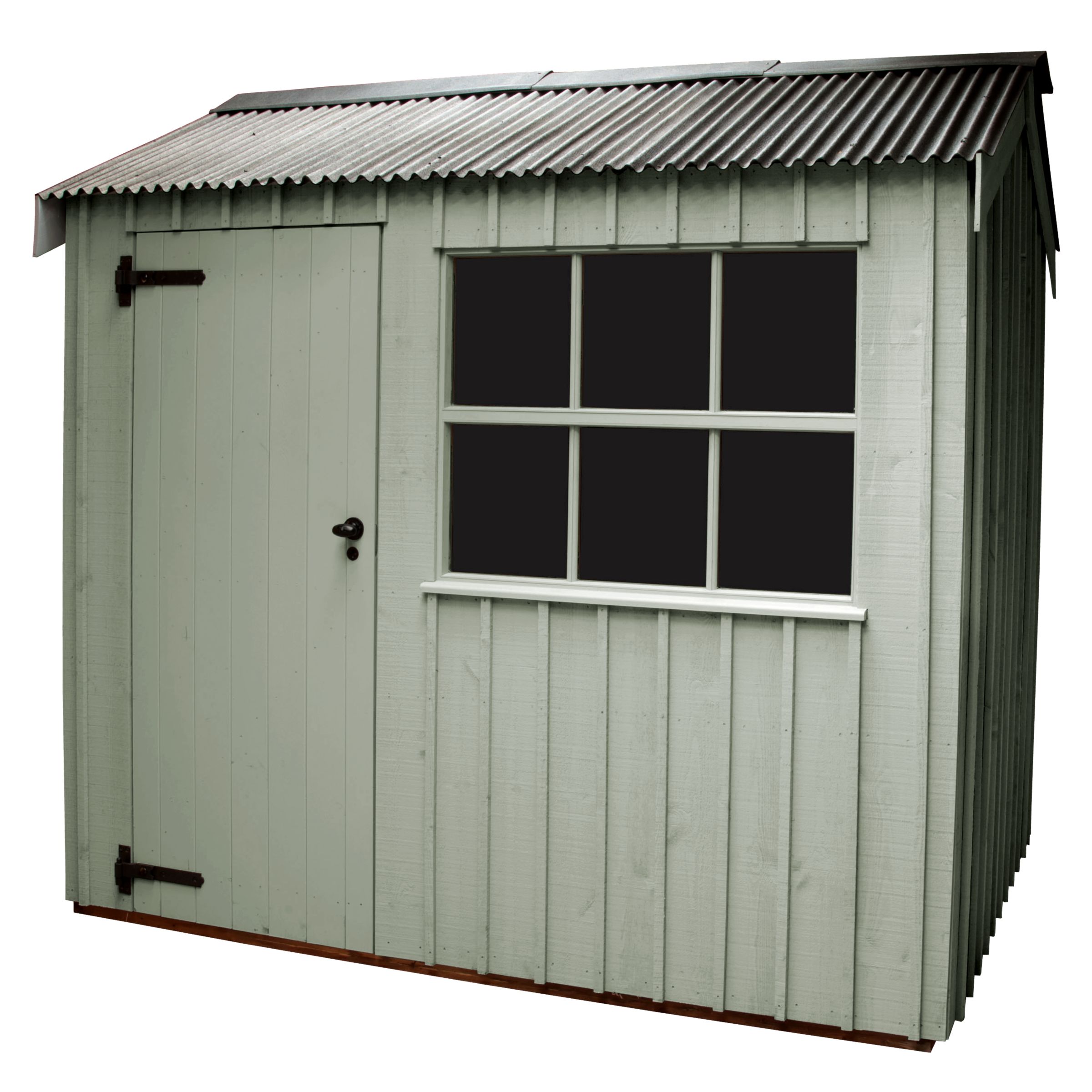 National Trust by Crane Felbrigg FSC Garden Shed, Disraeli Green, 1.8x2.4m at John Lewis