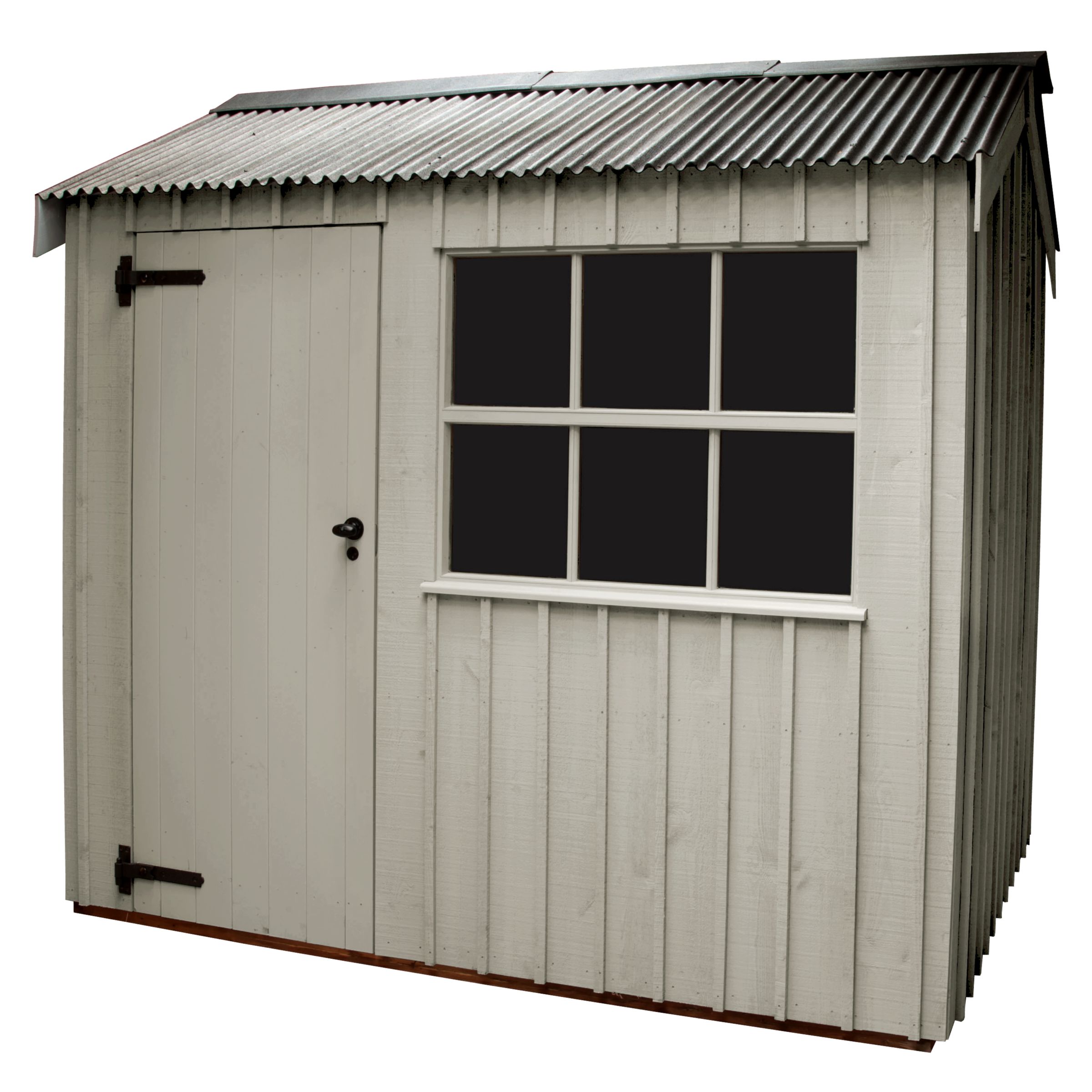 National Trust by Crane Felbrigg FSC Garden Shed, Earls Grey, 1.8x2.4m at John Lewis