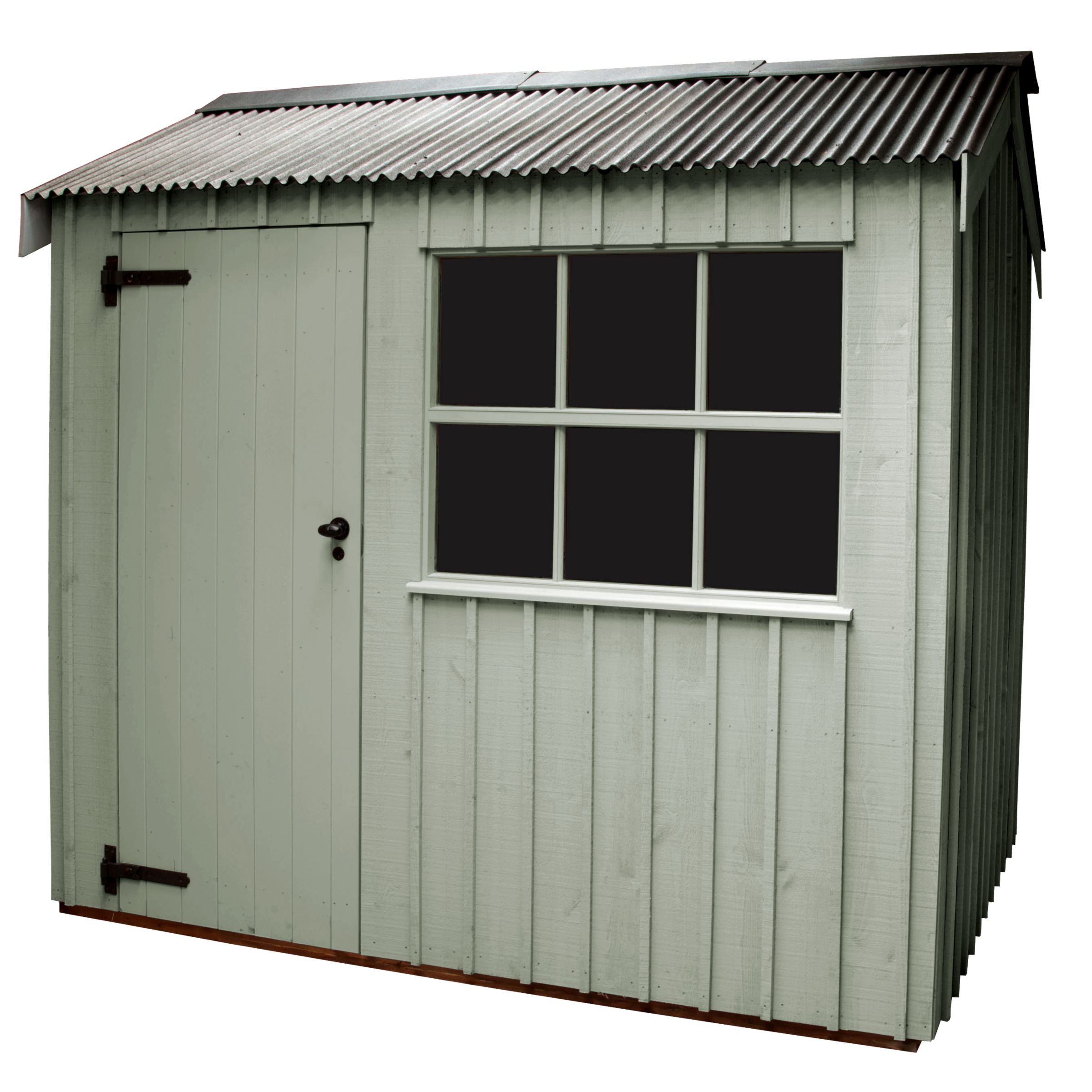 National Trust by Crane Felbrigg FSC Garden Shed, Disraeli Green, 1.8x3m at JohnLewis