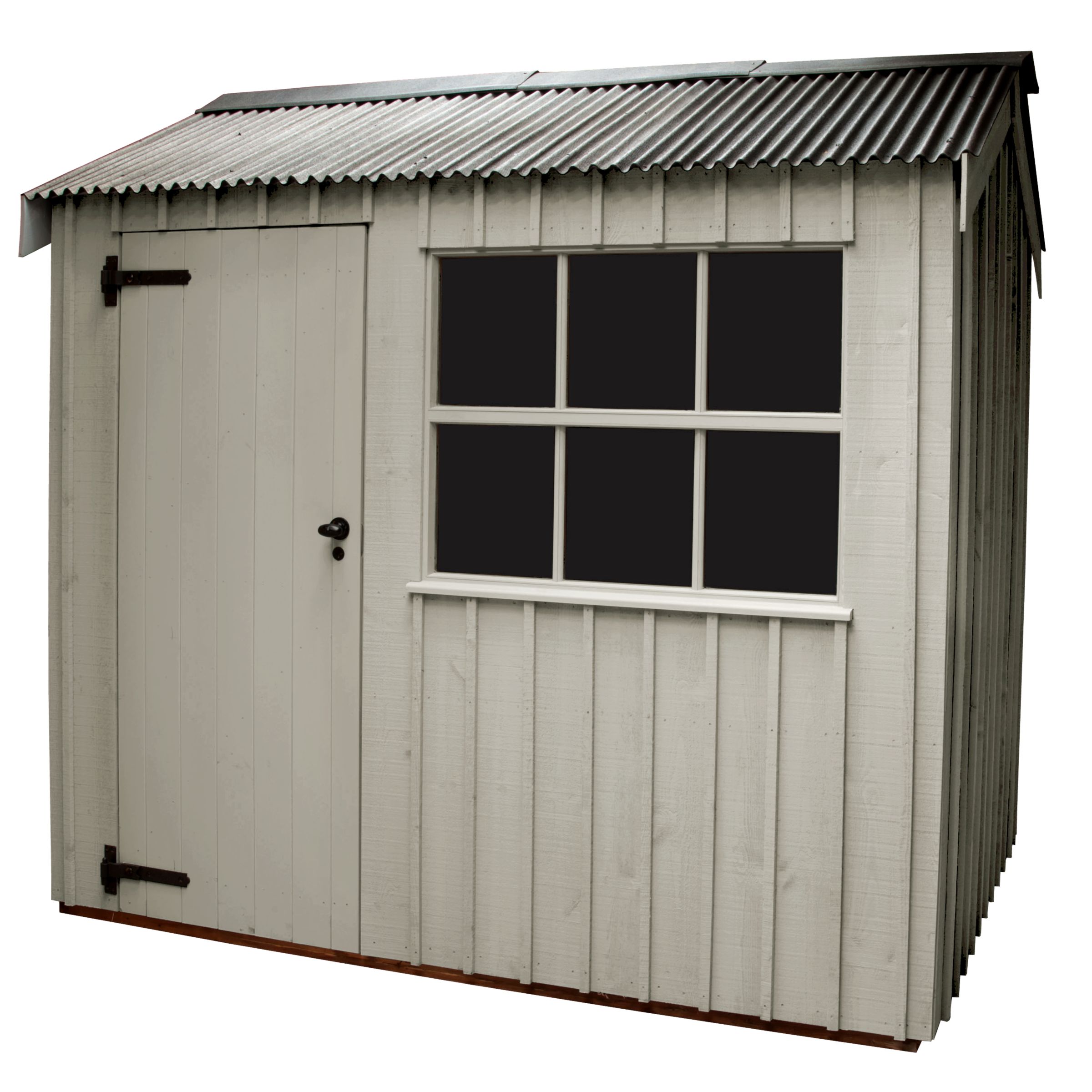 National Trust by Crane Felbrigg FSC Garden Shed, Earls Grey, 1.8x3m at JohnLewis