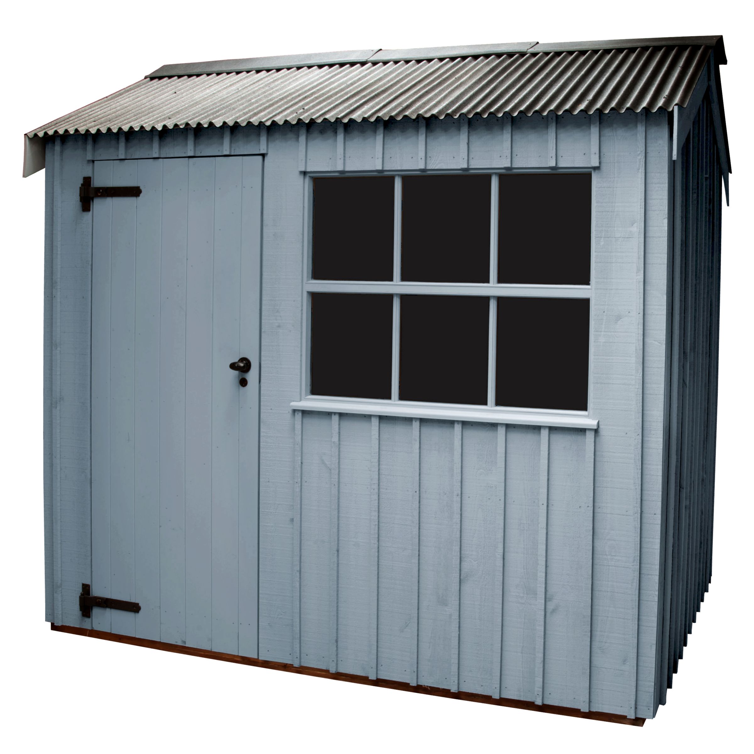 National Trust by Crane Felbrigg FSC Garden Shed, Painters Grey, 2.4x3m at John Lewis
