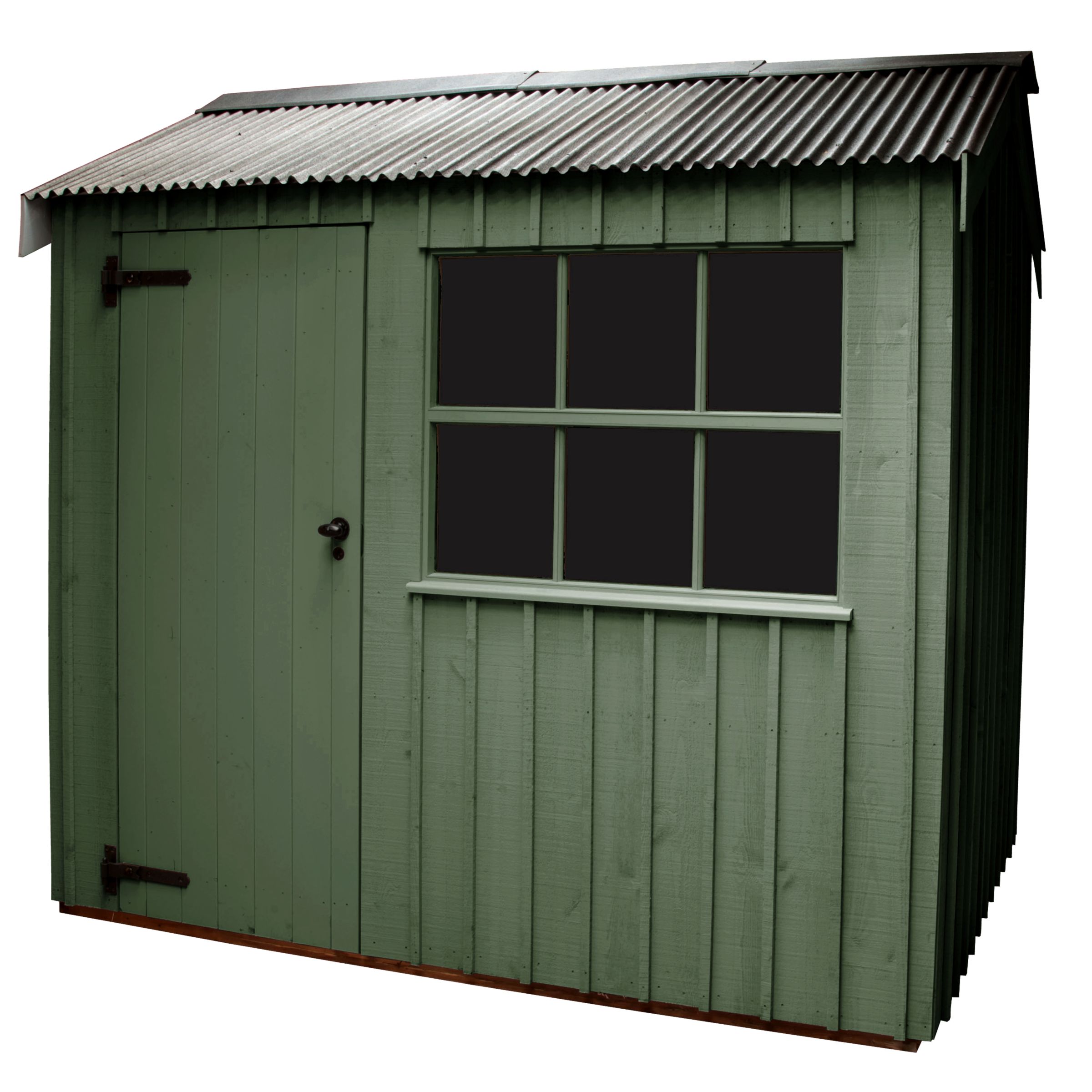 National Trust by Crane Felbrigg FSC Garden Shed, Terrace Green, 2.4x3m at John Lewis