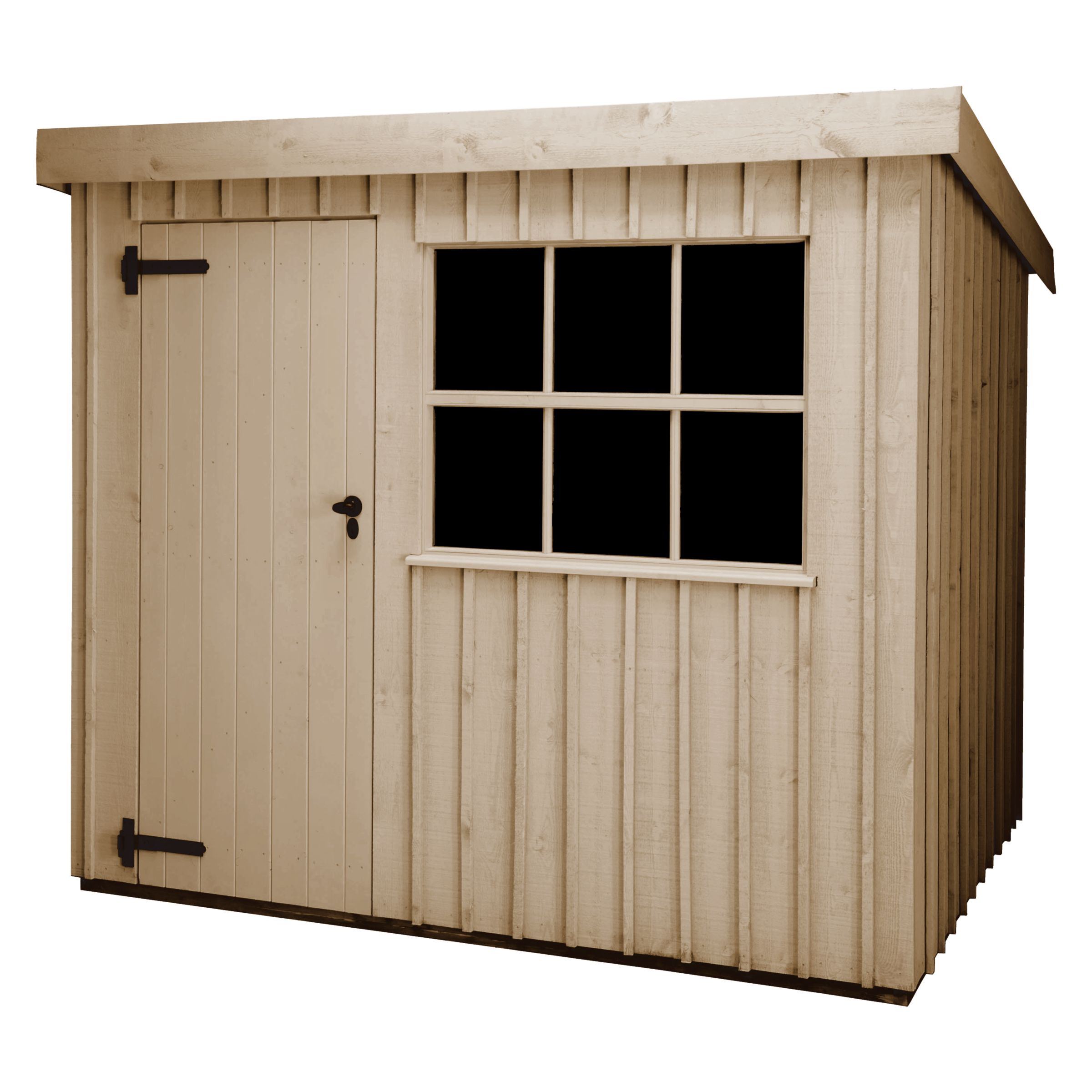 National Trust by Crane Oxburgh FSC Garden Shed, Dome Ochre, 1.8x3m at JohnLewis