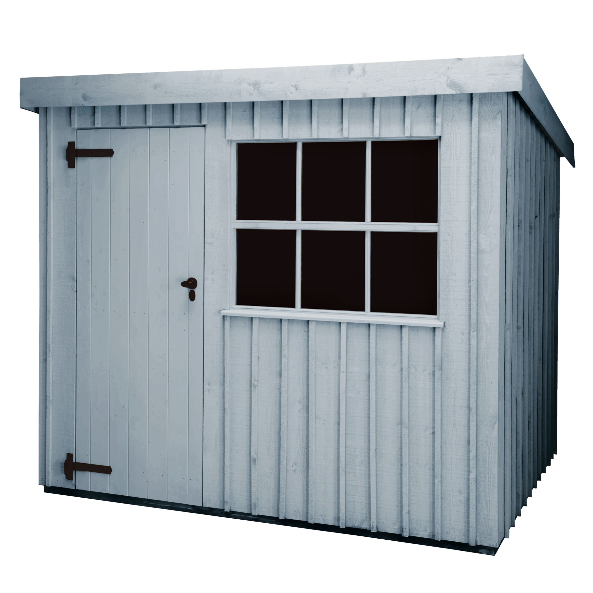 National Trust by Crane Oxburgh FSC Garden Shed, Painters Grey, 1.8x3m at JohnLewis