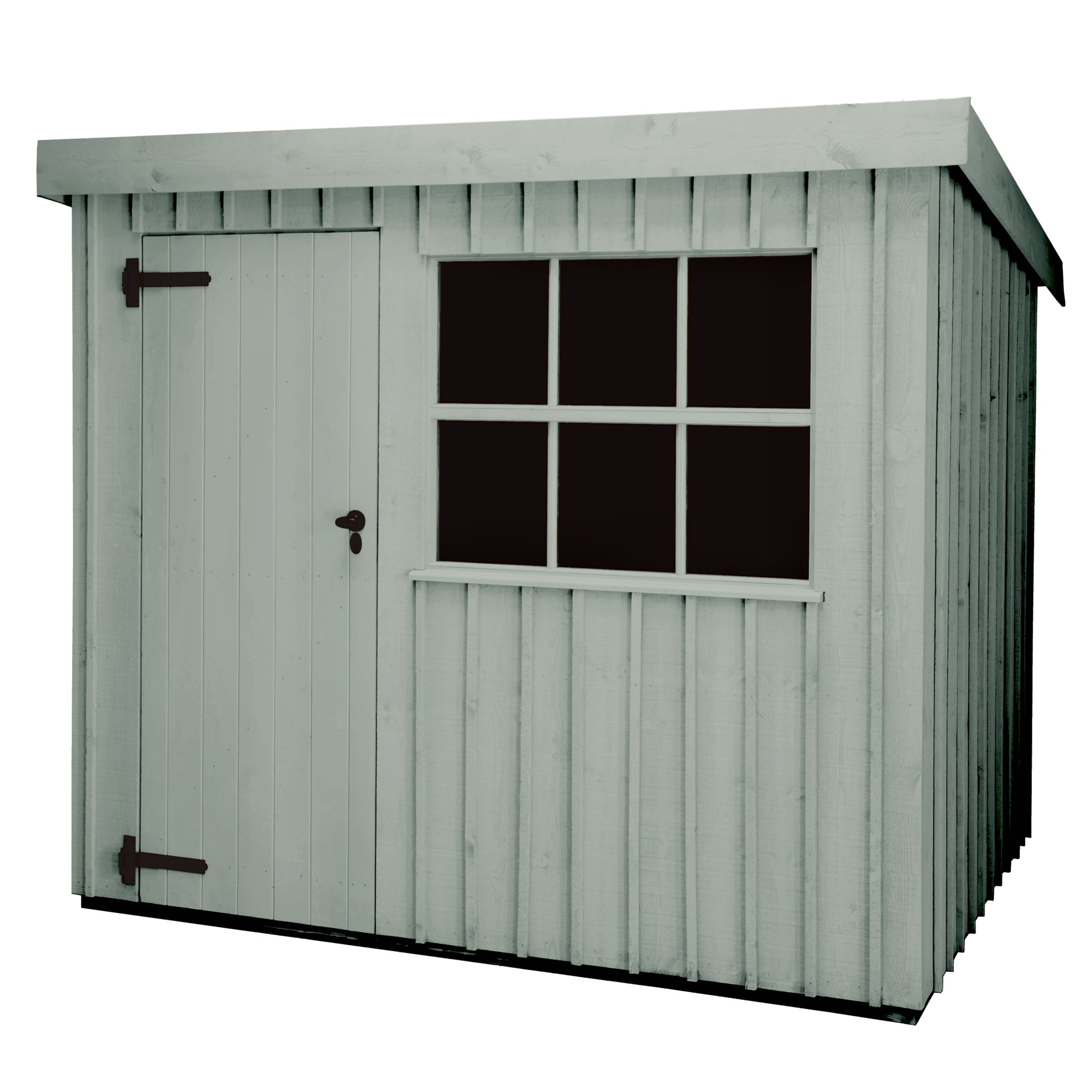 National Trust by Crane Oxburgh FSC Garden Shed, Disraeli Green, 2.4x3m at John Lewis