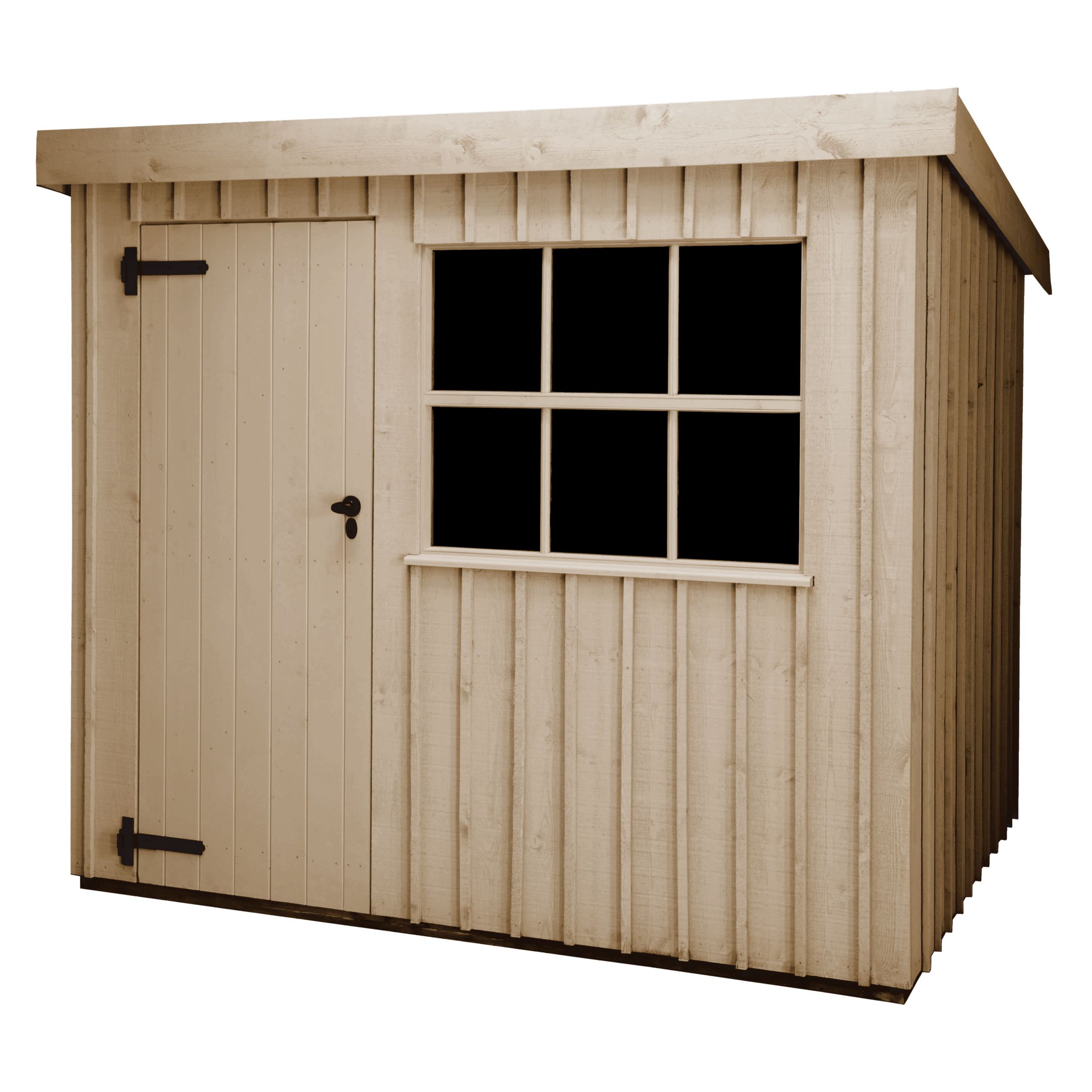 National Trust by Crane Oxburgh FSC Garden Shed, Dome Ochre, 2.4x3m at John Lewis