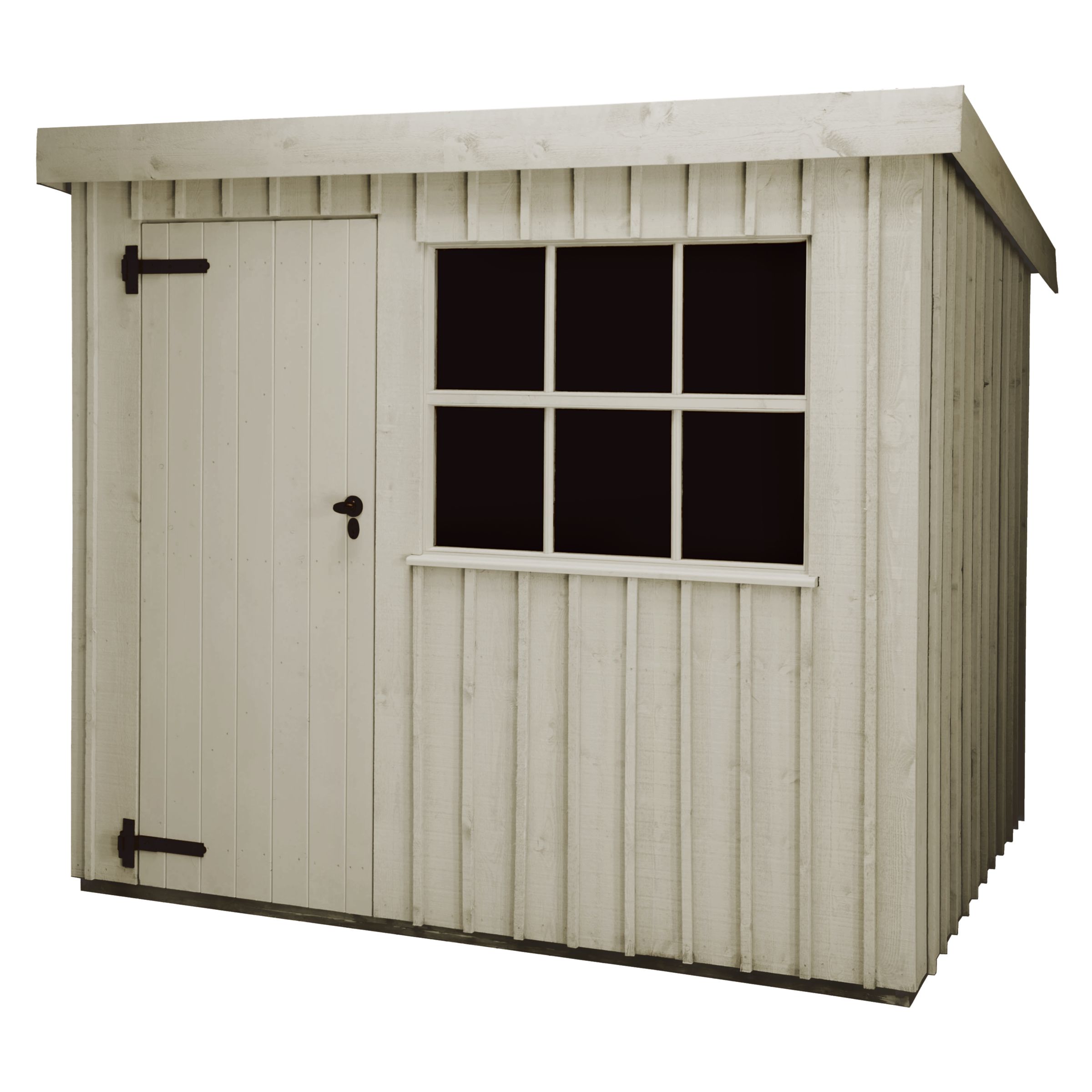 National Trust by Crane Oxburgh FSC Garden Shed, Earls Grey, 2.4x3m at John Lewis