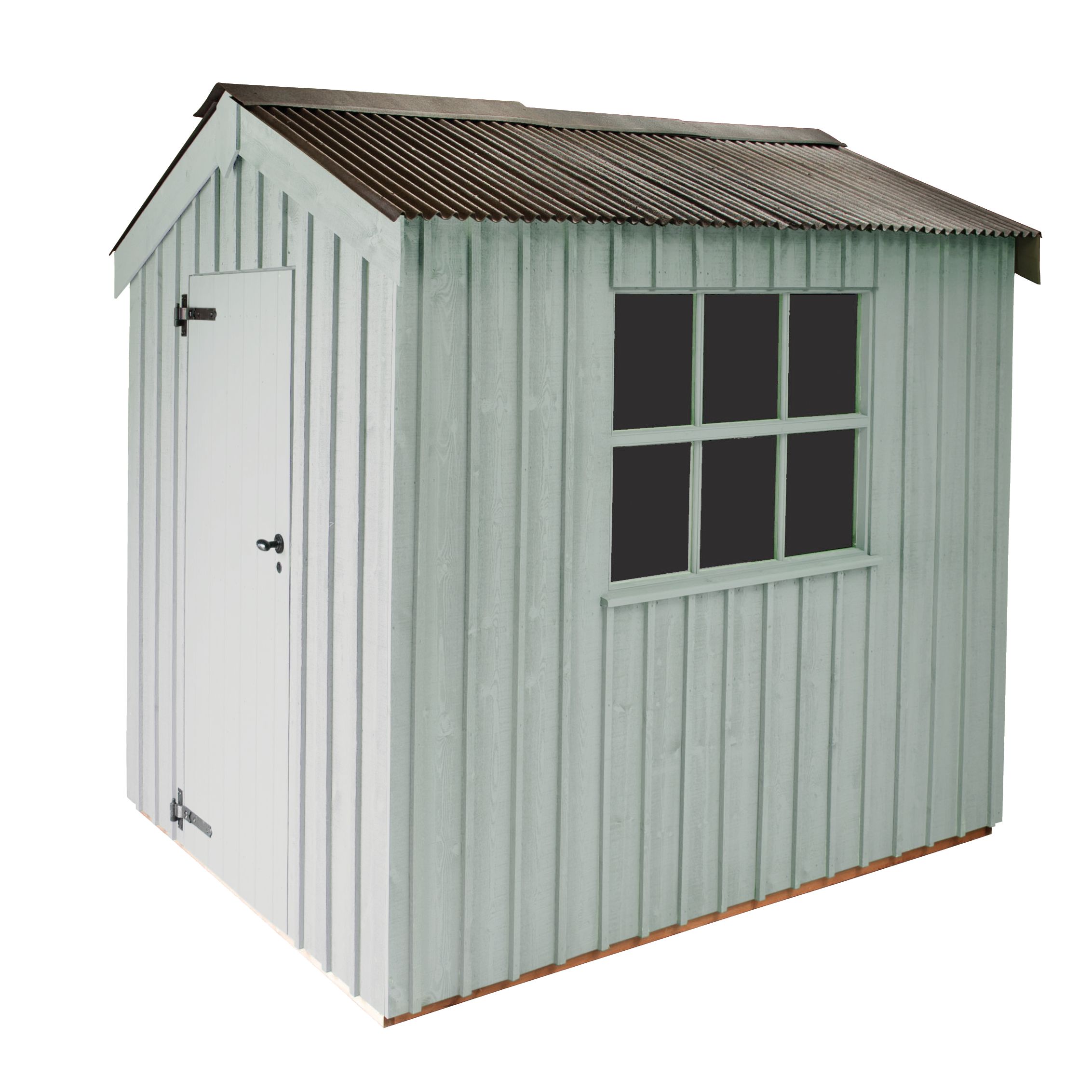 National Trust by Crane Peckover FSC Garden Shed, Disraeli Green, 2.4x3m at John Lewis