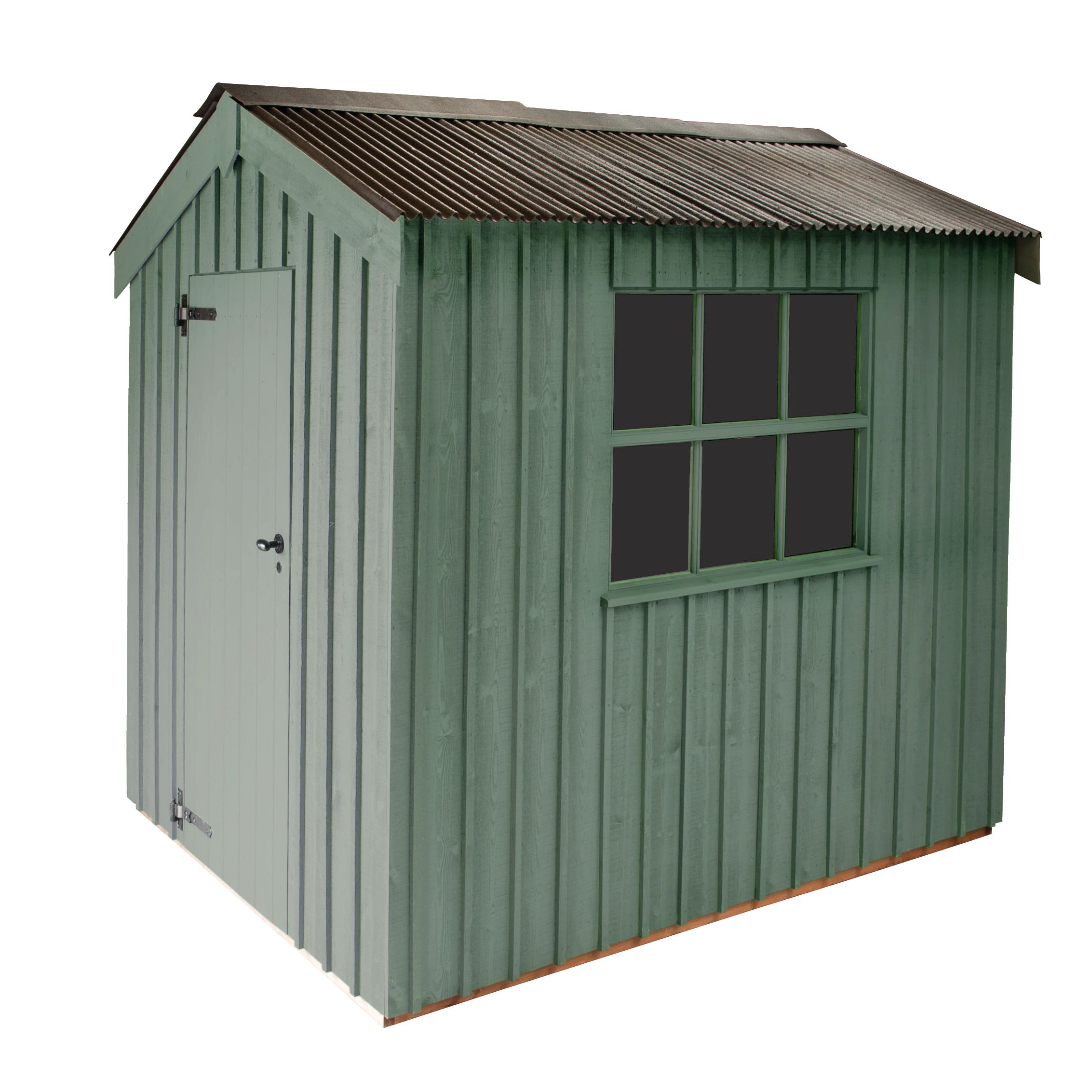 National Trust by Crane Peckover FSC Garden Shed, Terrace Green, 2.4x3m at John Lewis