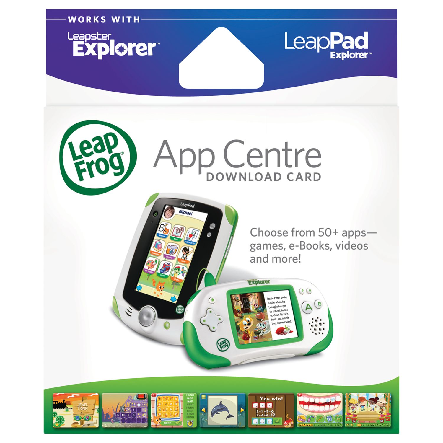 LeapFrog LeapPad and Leapster Explorer App Centre Download Card