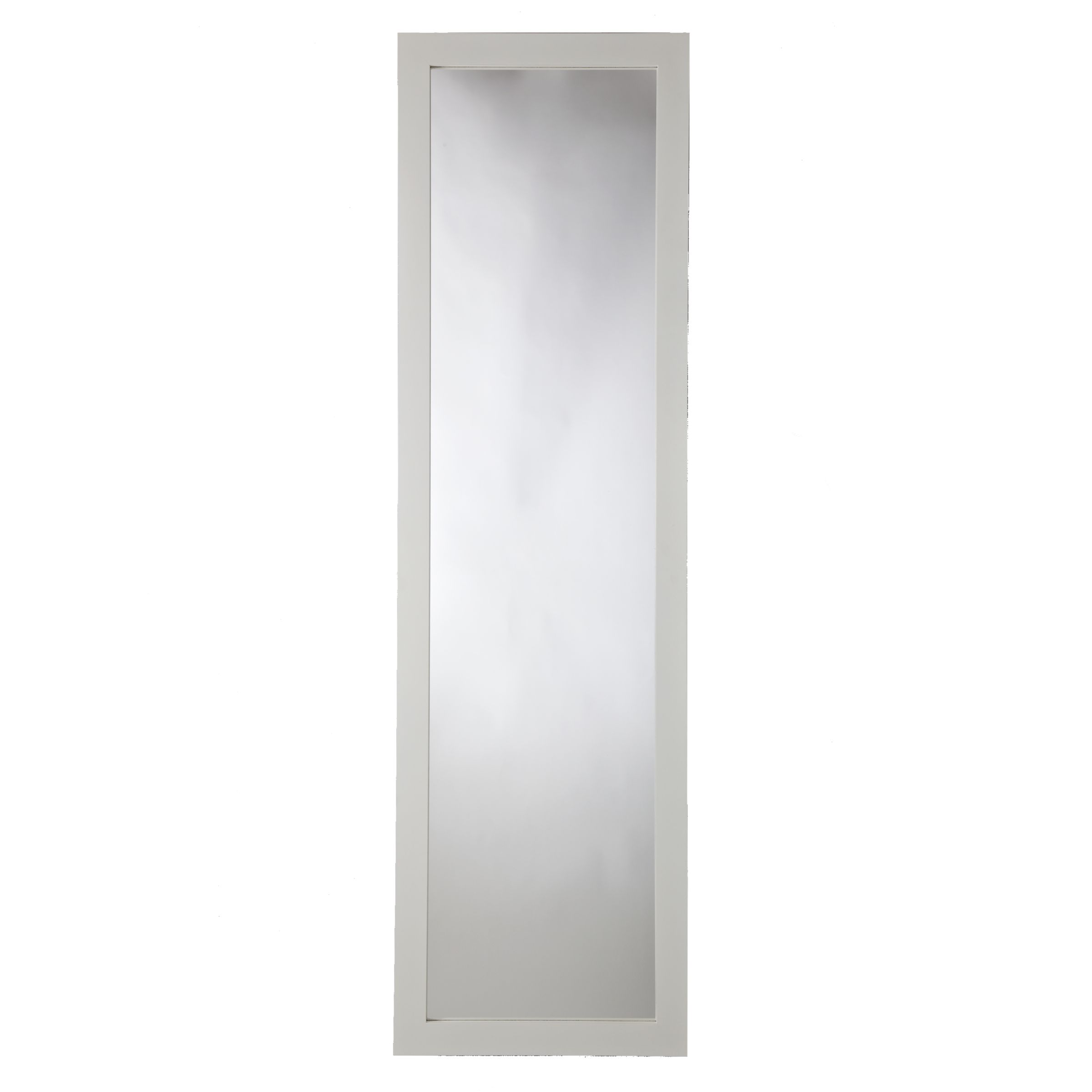 John Lewis White Ash Cheval Mirror, H160xW46cm at John Lewis