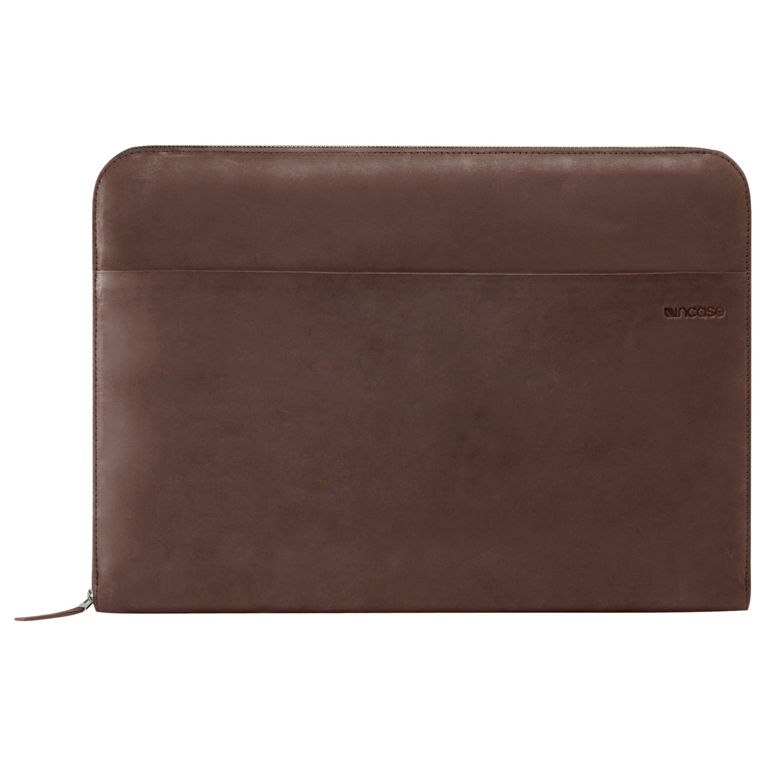 InCase 13 inch Leather Laptop Case BrownGrey