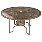 Barlow Tyrie Kirar Collection Round 6 Seater Outdoor Dining Table, Java, width 150cm