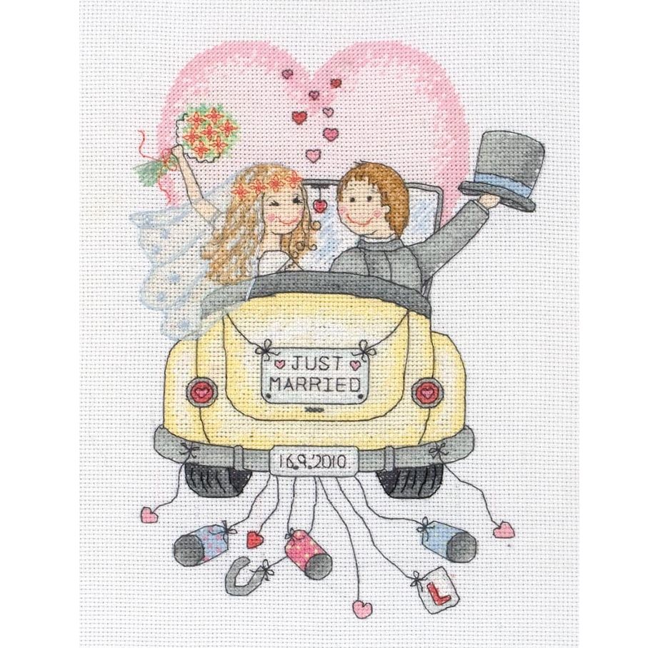 Anchor Just Married Sampler Cross Stitch Kit