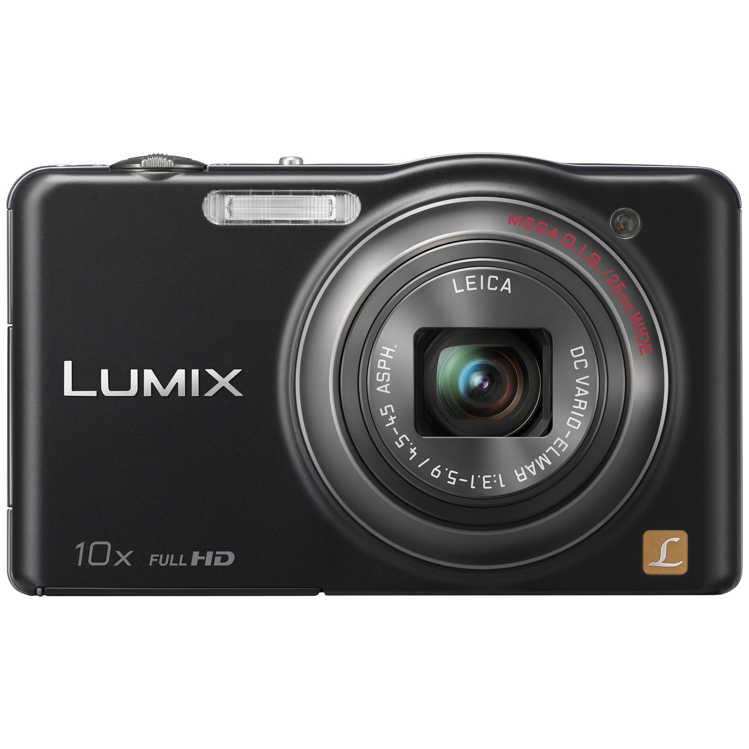 Panasonic Lumix DMC-SZ7EB-K Camera, HD 1080p, 14.1 MP, 10x Optical Zoom, 3" LCD Screen, Black at John Lewis