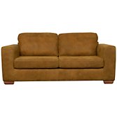 John Lewis Felix Large Leather Sofa Bed, Masai Hide/Light Leg, width 202cm