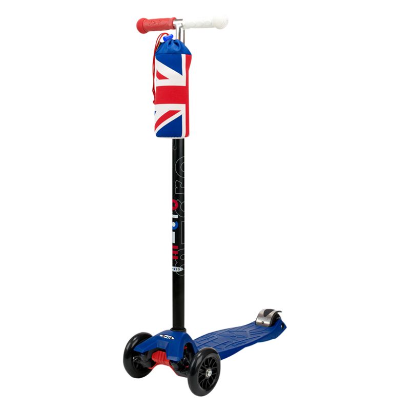 Limited Edition Union Jack Maxi Micro Scooter and Cooler, Blue