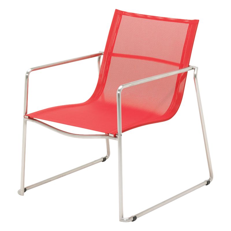 Gloster Asta Outdoor Lounge Armchair, Red at JohnLewis