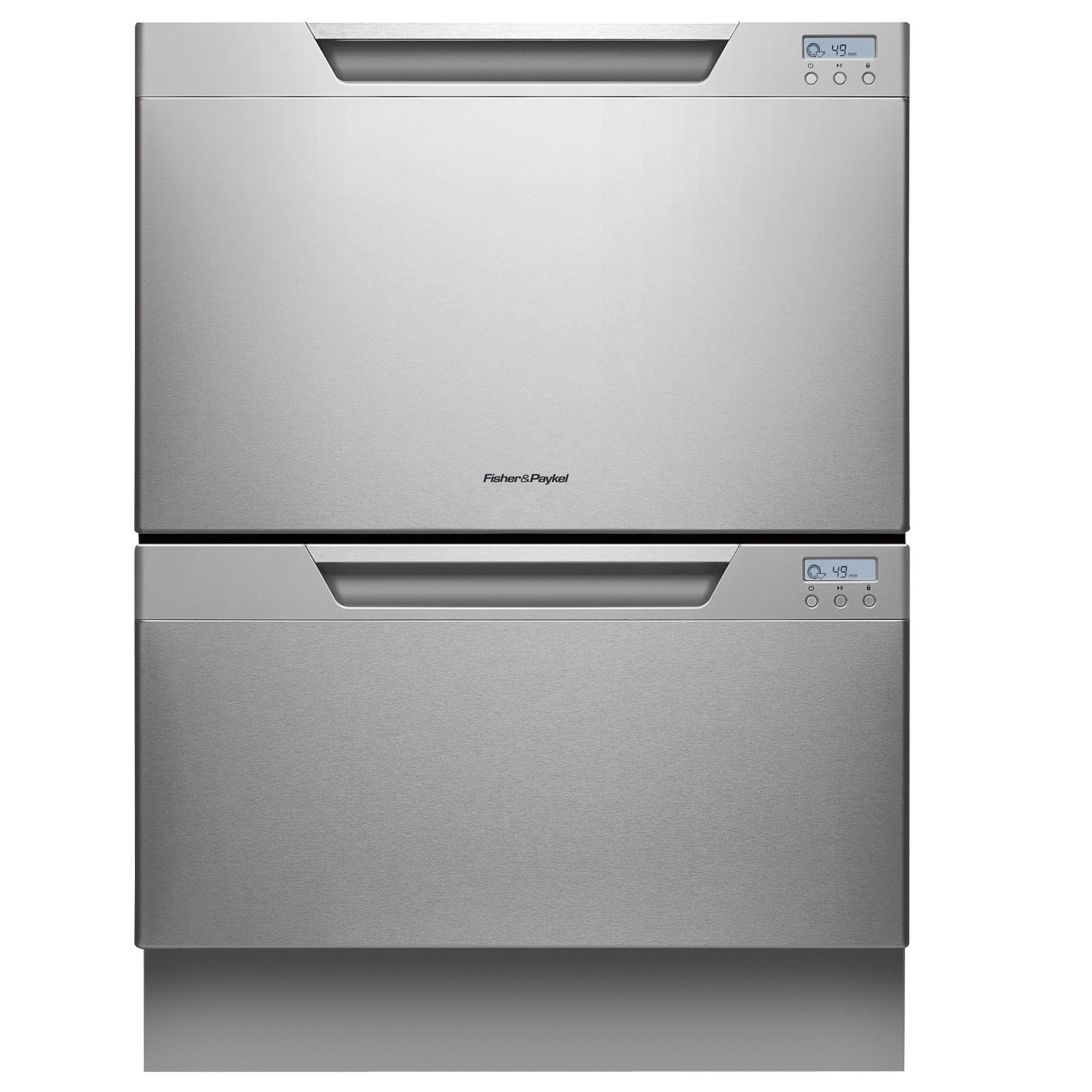 Fisher & Paykel DD60DCHX7 Built-in Double DishDrawer Dishwasher, Stainless Steel at JohnLewis