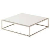 Gloster Cloud Square Outdoor Coffee Table, HPL Top, White, 75 x 75cm, width 75cm