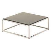 Gloster Cloud Square Outdoor Coffee Table, HPL Top, Taupe, 75 x 75cm, width 75cm