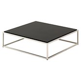 Gloster Cloud Square Outdoor Coffee Table, HPL Top, Black, 100 x 100cm, width 100cm