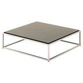 Gloster Cloud Square Outdoor Coffee Table, HPL Top, Taupe, 100 x 100cm, width 100cm