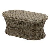 Gloster Havana Oval Outdoor Coffee Table, Willow, 112 x 61cm, width 112cm