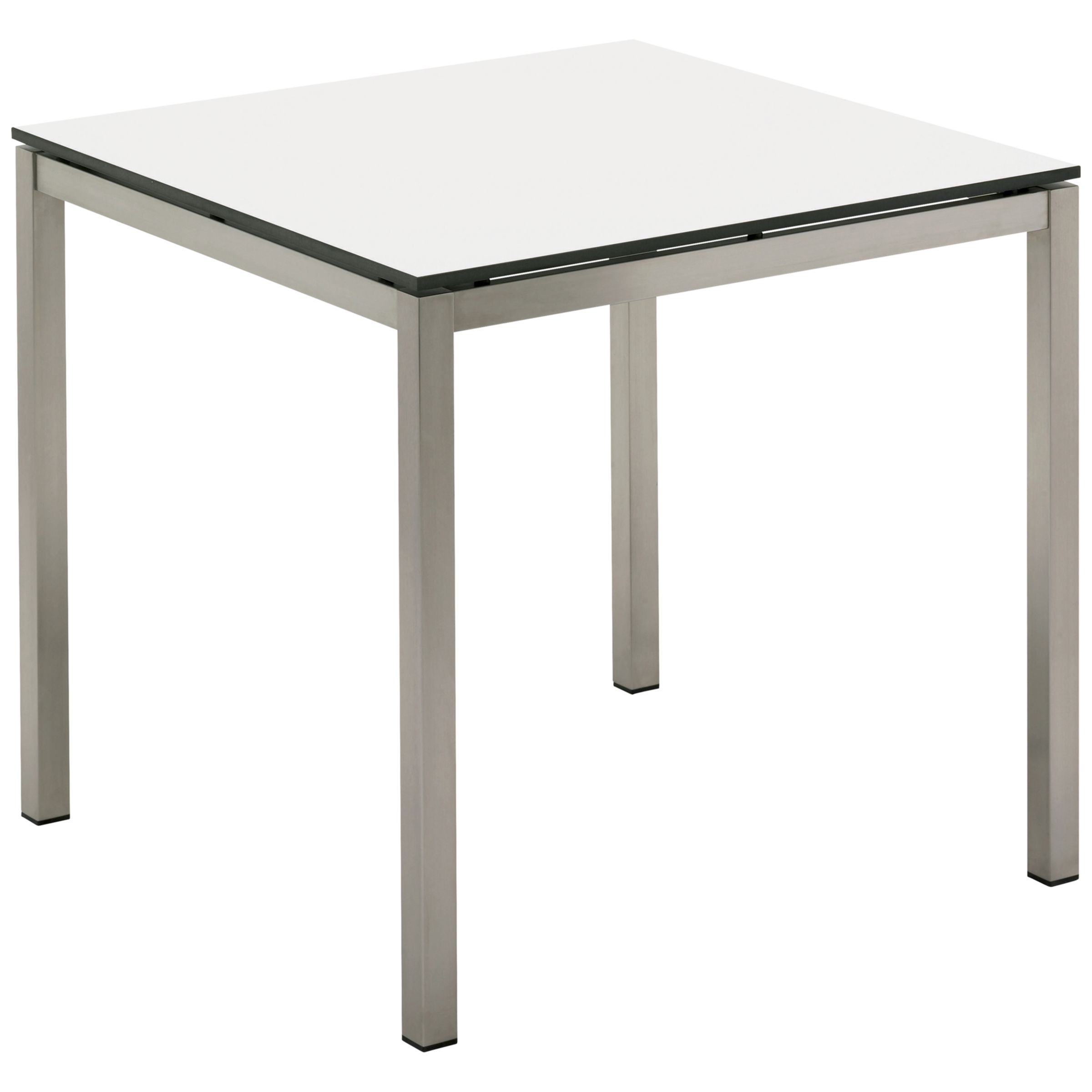 Gloster Kore Square 4 Seater Outdoor Dining Table, White HPL, width 80cm