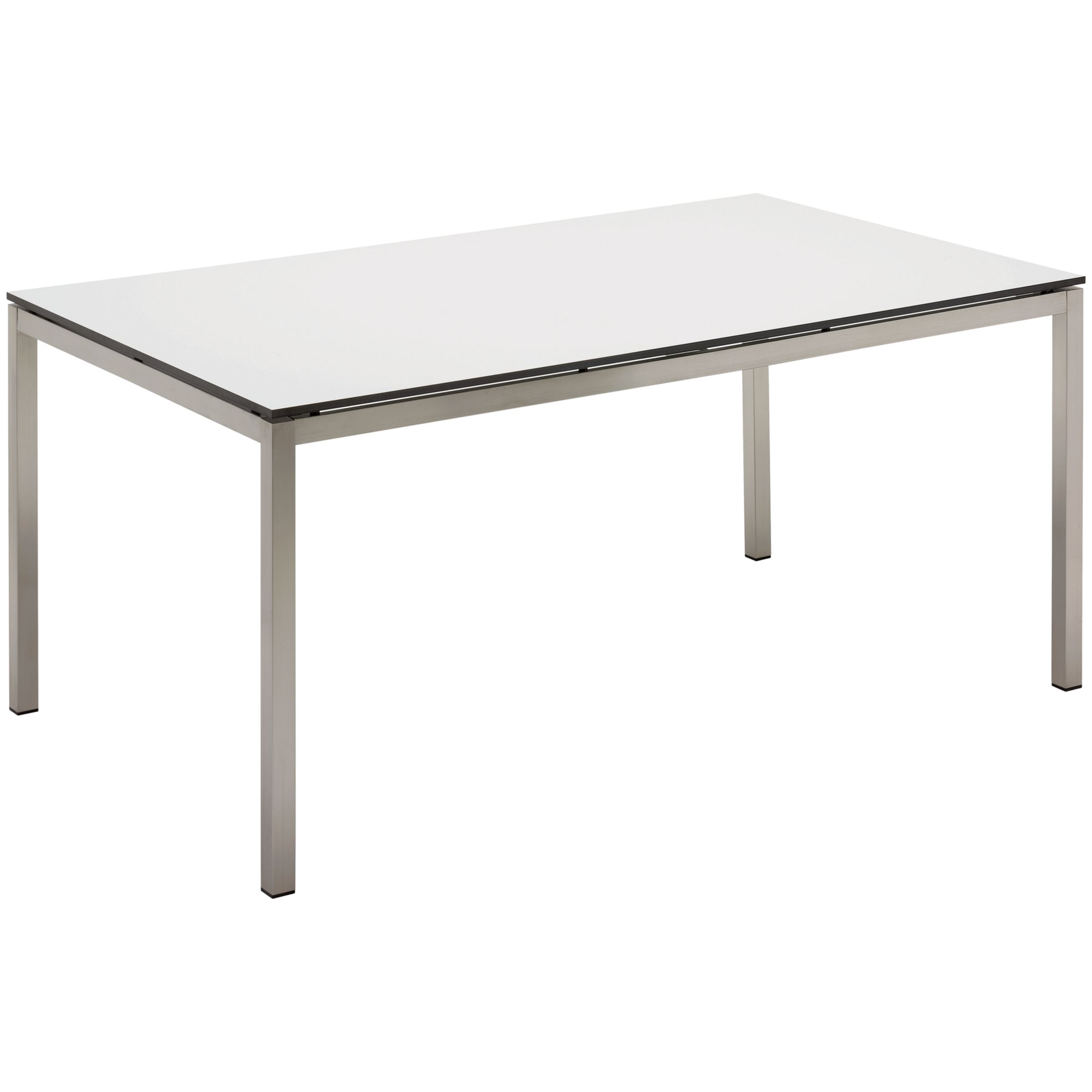 Gloster Kore Rectangular 6 Seater Outdoor Dining Table, White HPL, width 162cm