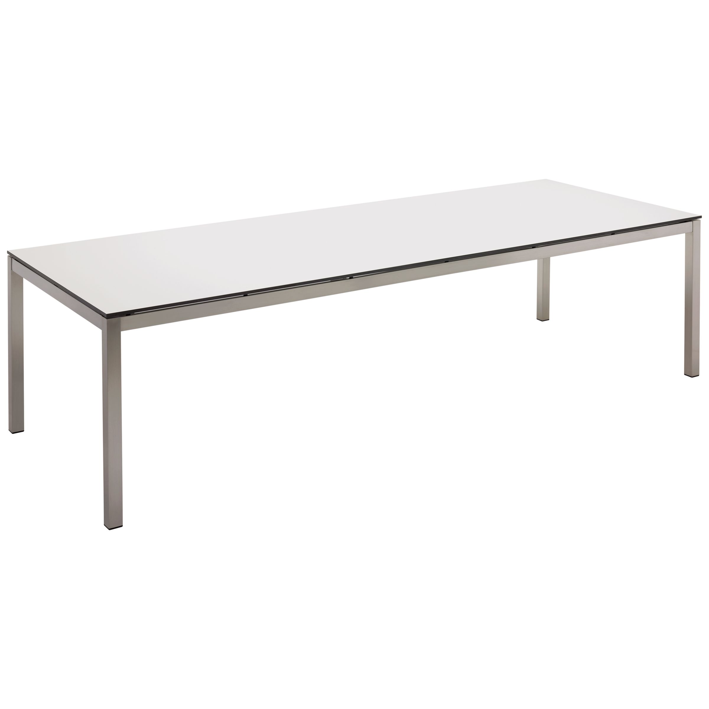Gloster Kore Rectangular 10 Seater Outdoor Dining Table, White HPL at John Lewis