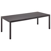 Gloster Roma Rectangular 8 Seater Outdoor Dining Table, Glass / Gunmetal, width 220cm