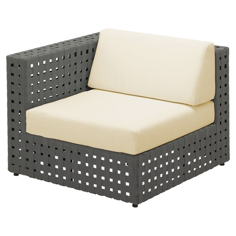 Gloster Linea Modular Outdoor End Unit, Canvas at John Lewis