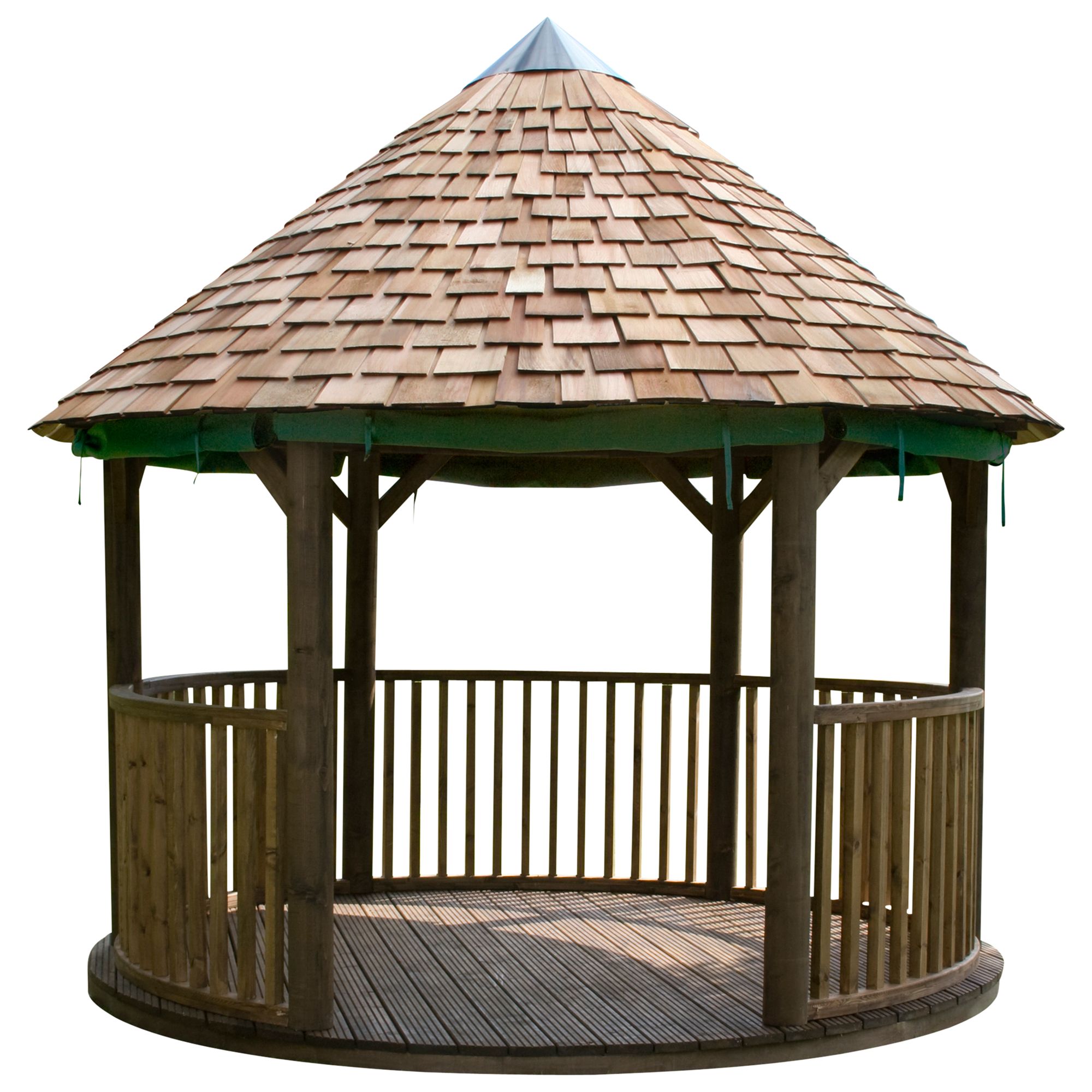 John Lewis Round Gazebo, Timber, Dia. 4.2m at John Lewis