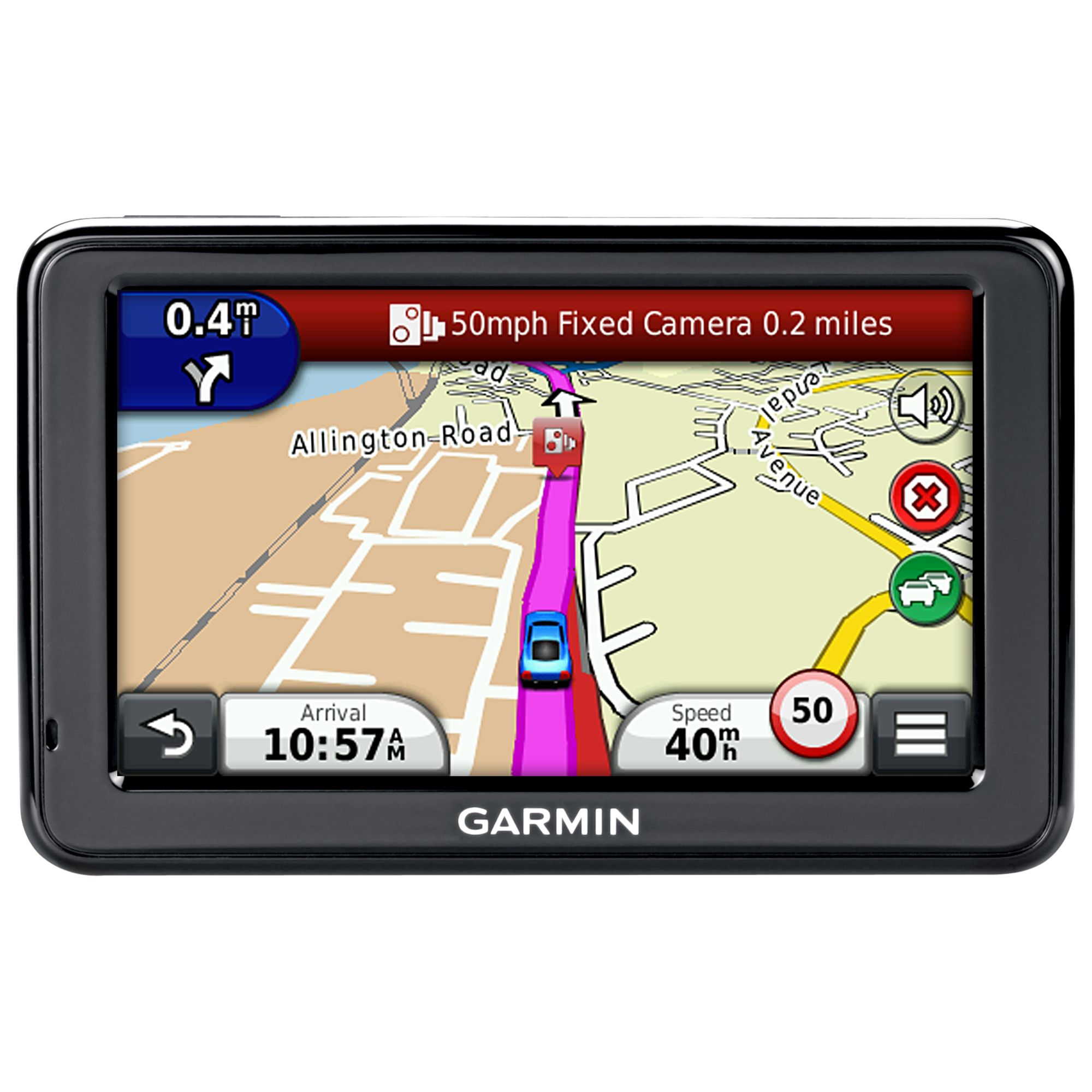 Garmin n&uuml;vi 2475LT GPS Navigation System, North America & Europe Maps at John Lewis