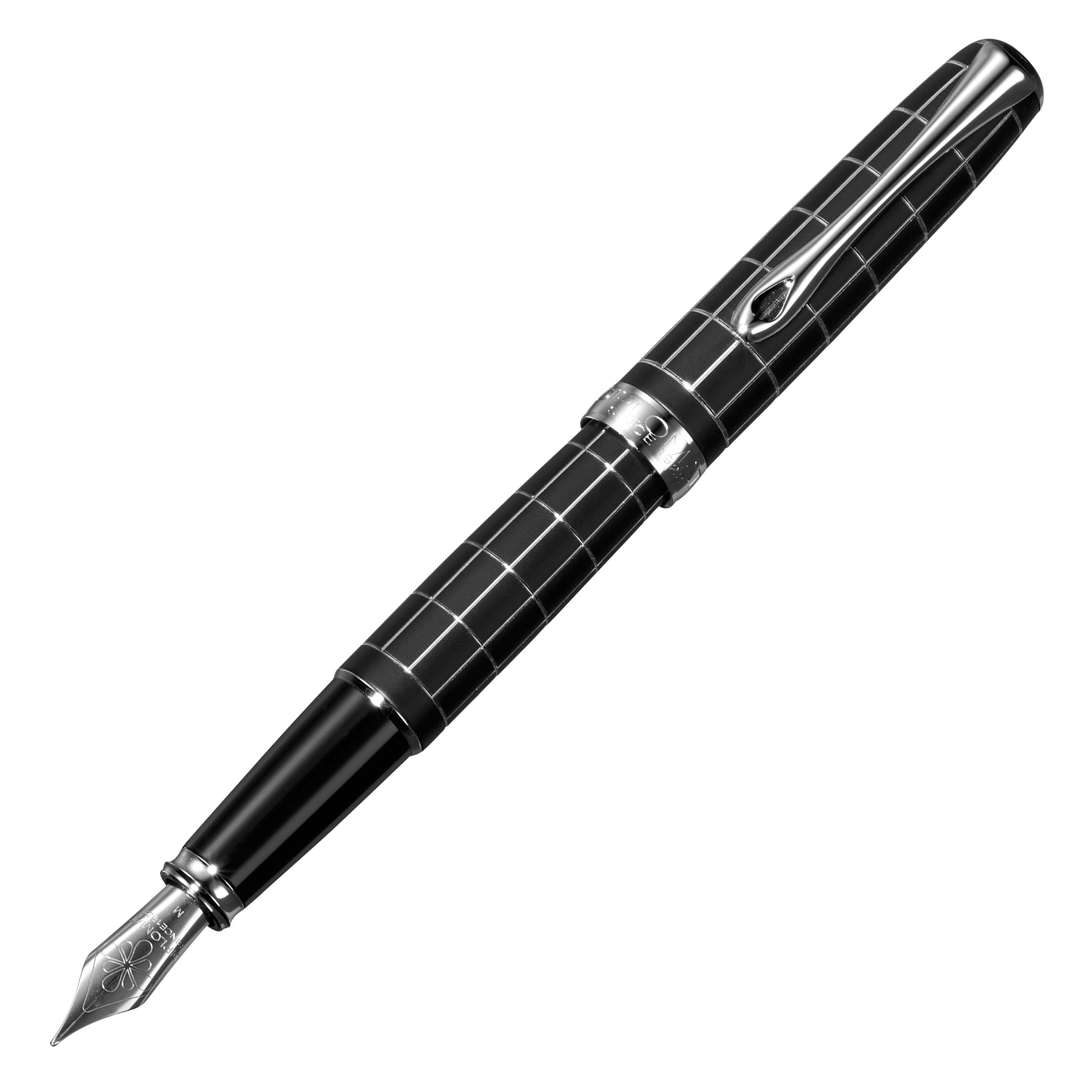 Diplomat Excellence A Rhomb Guillo Fountain Pen, Lapis at John Lewis