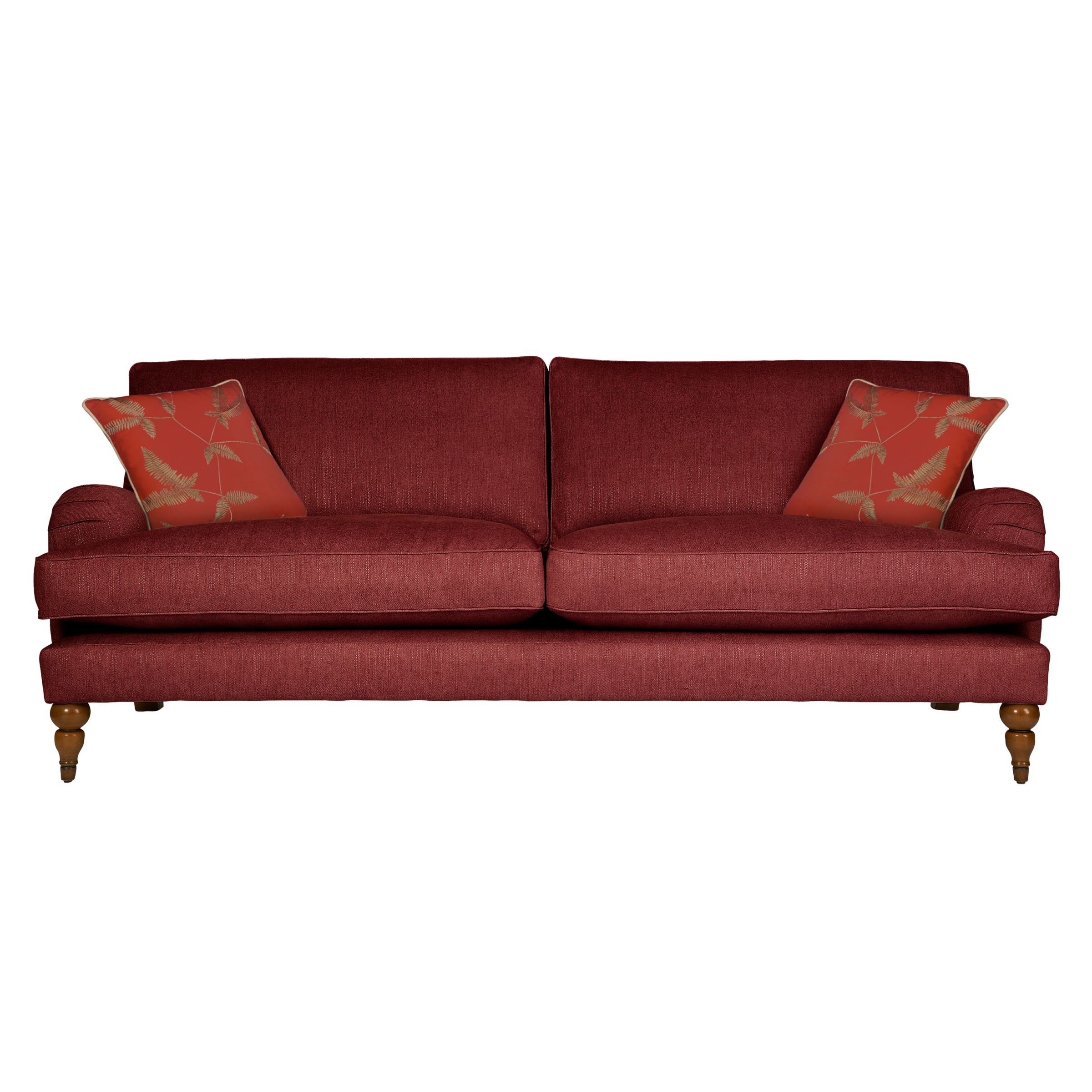 John Lewis Penryn Grand Sofa, Bordeaux / Elna at John Lewis