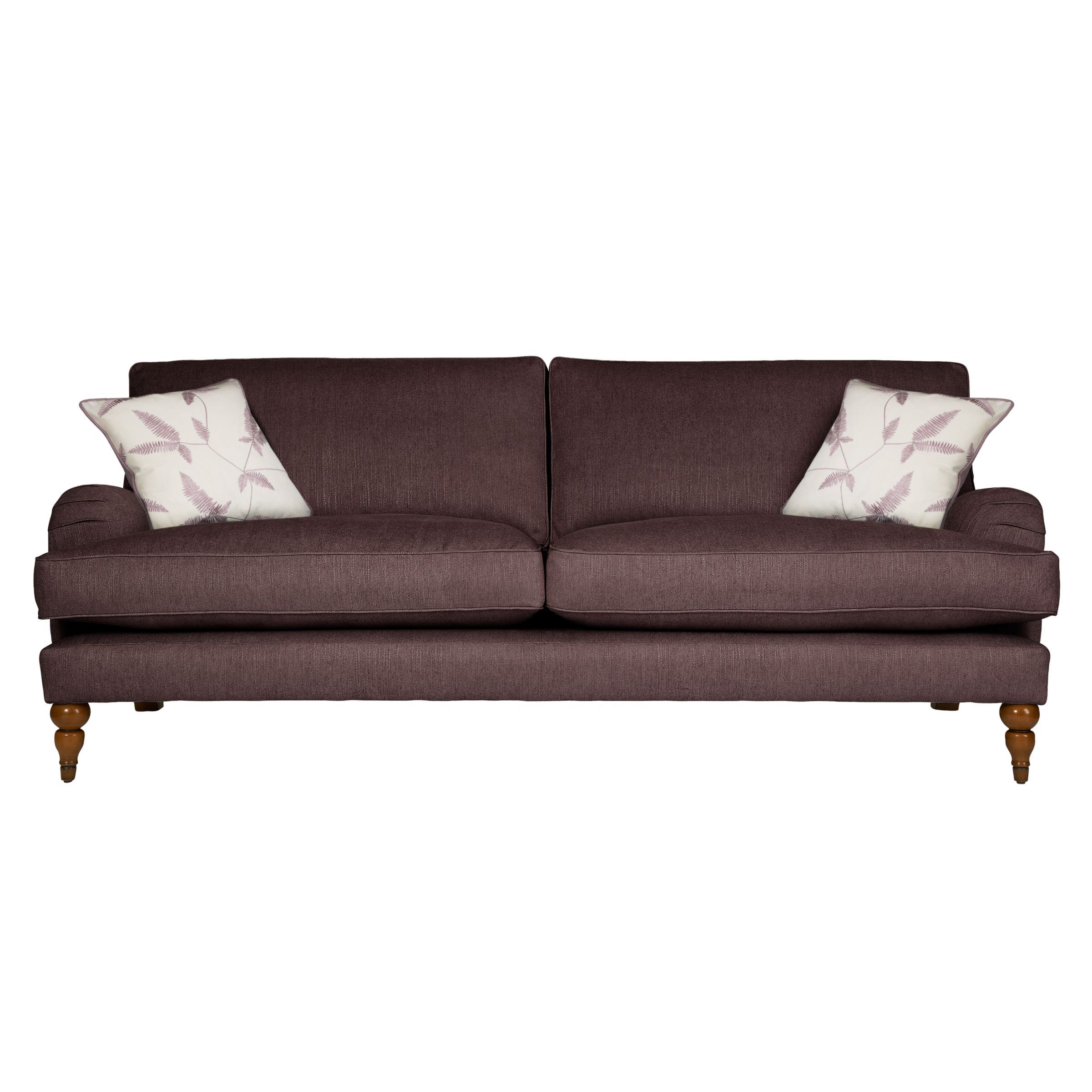 John Lewis Penryn Grand Sofa, Mauve / Elna, width 228cm
