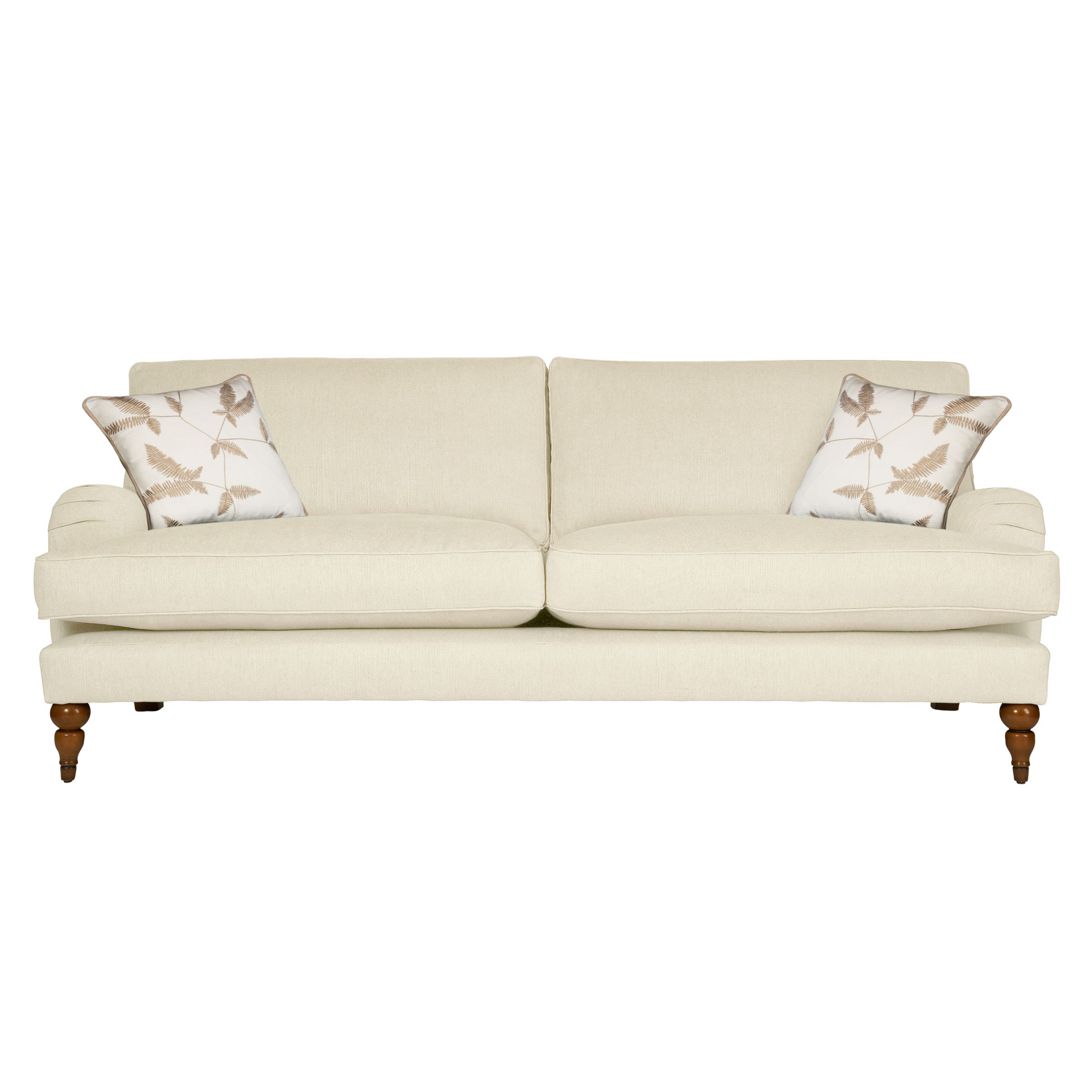 John Lewis Penryn Grand Sofa, White / Elna at John Lewis