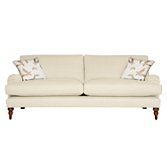John Lewis Penryn Grand Sofa, White / Elna, width 228cm