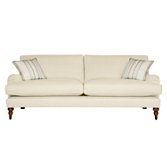 John Lewis Penryn Grand Sofa, White / Sackville, width 228cm