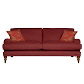 John Lewis Penryn Large Sofa, Bordeaux / Elna, width 202cm