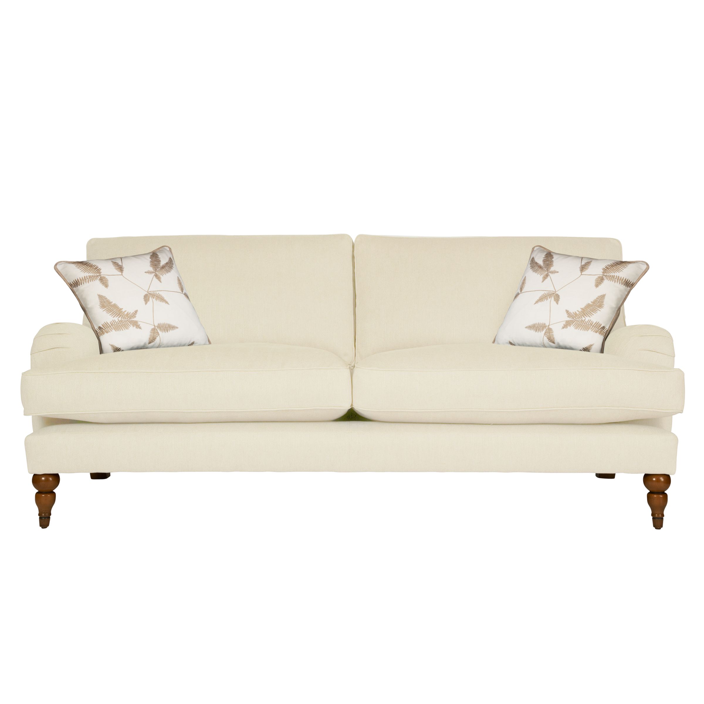 John Lewis Penryn Large Sofa, White / Elna at JohnLewis